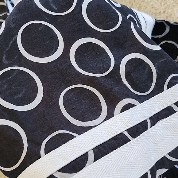 Michael by MK Light Long Sleeve Circle Print Black White Tunic Small - Picture 9 of 11